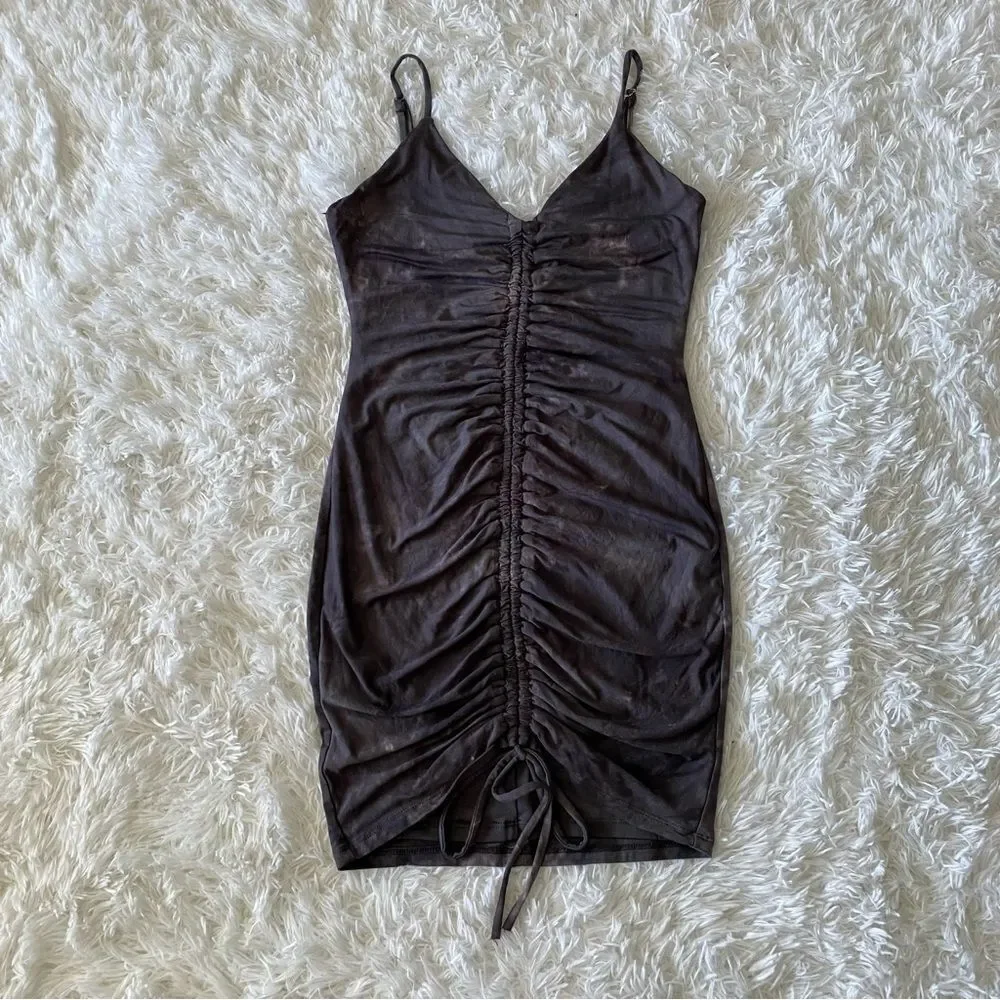 Tie Dye Ruched Dress - Picture 7 of 9